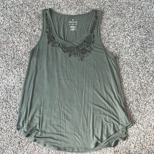 American Eagle Embroidered Favorite Tank